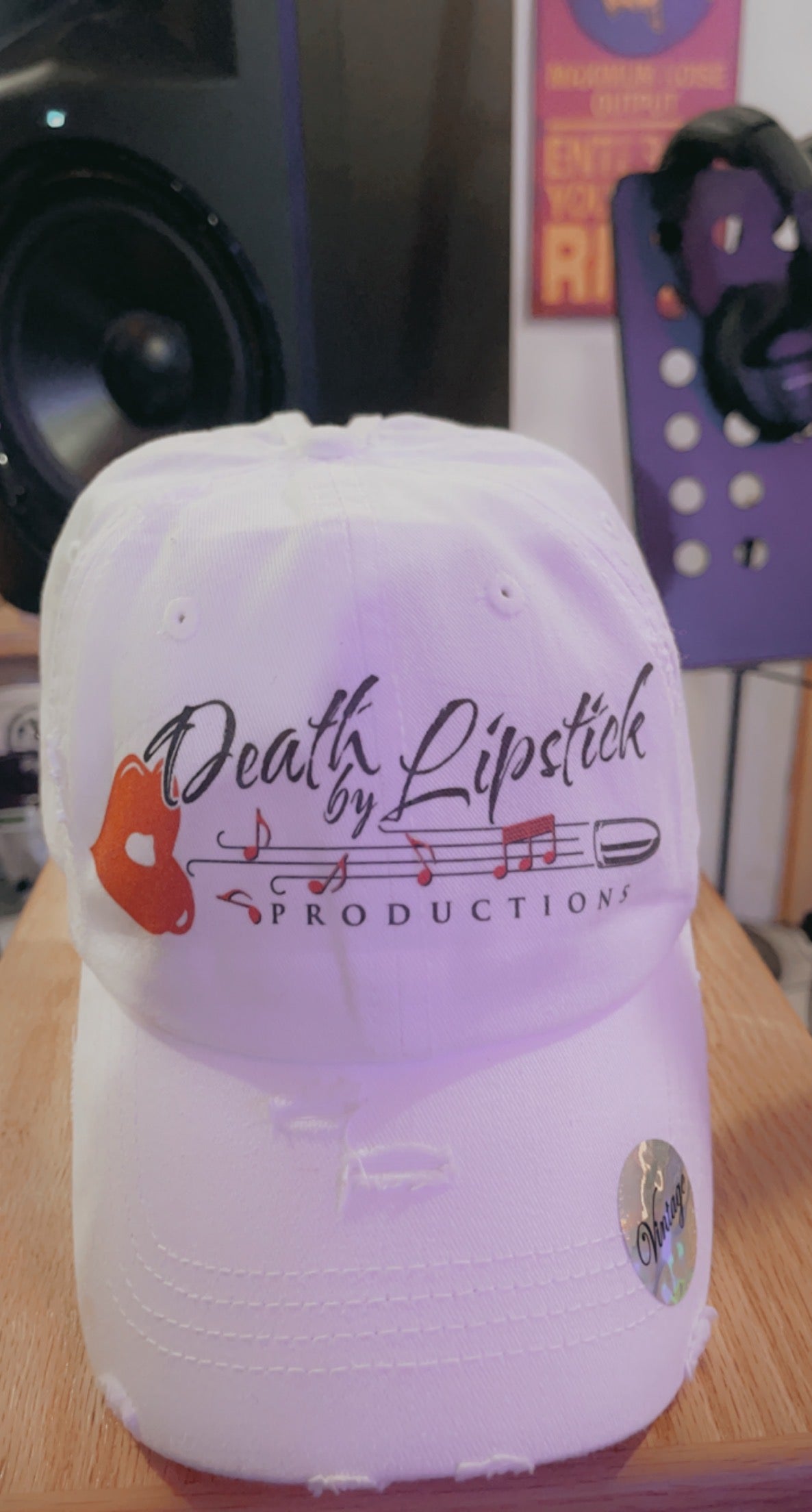 Death By Lipstick logo Hat
